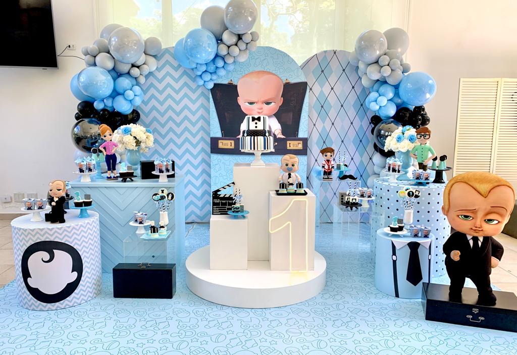 quanto custa decoração festa poderoso chefinho 1 ano