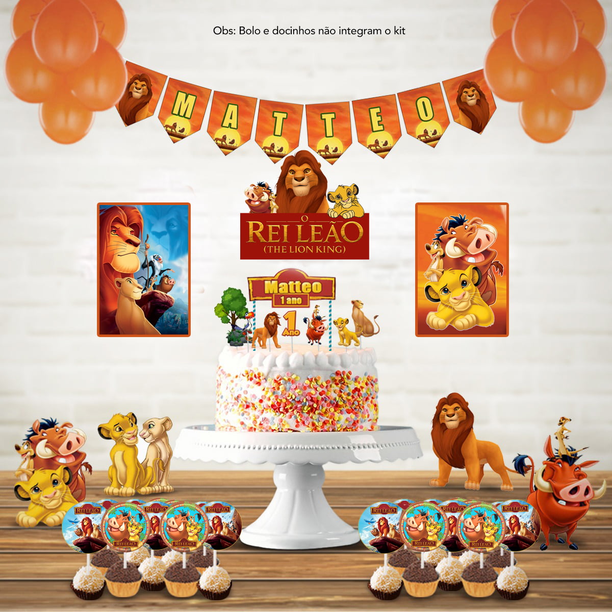 simba decoração festa