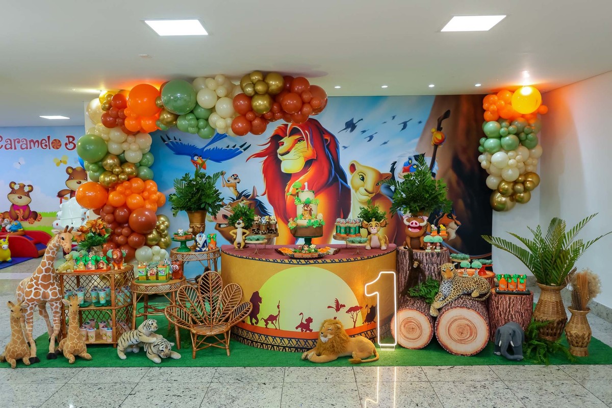 timão e pumba decoração