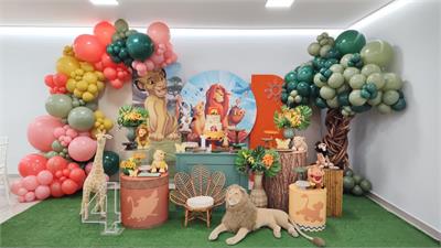 timão e pumba decoração