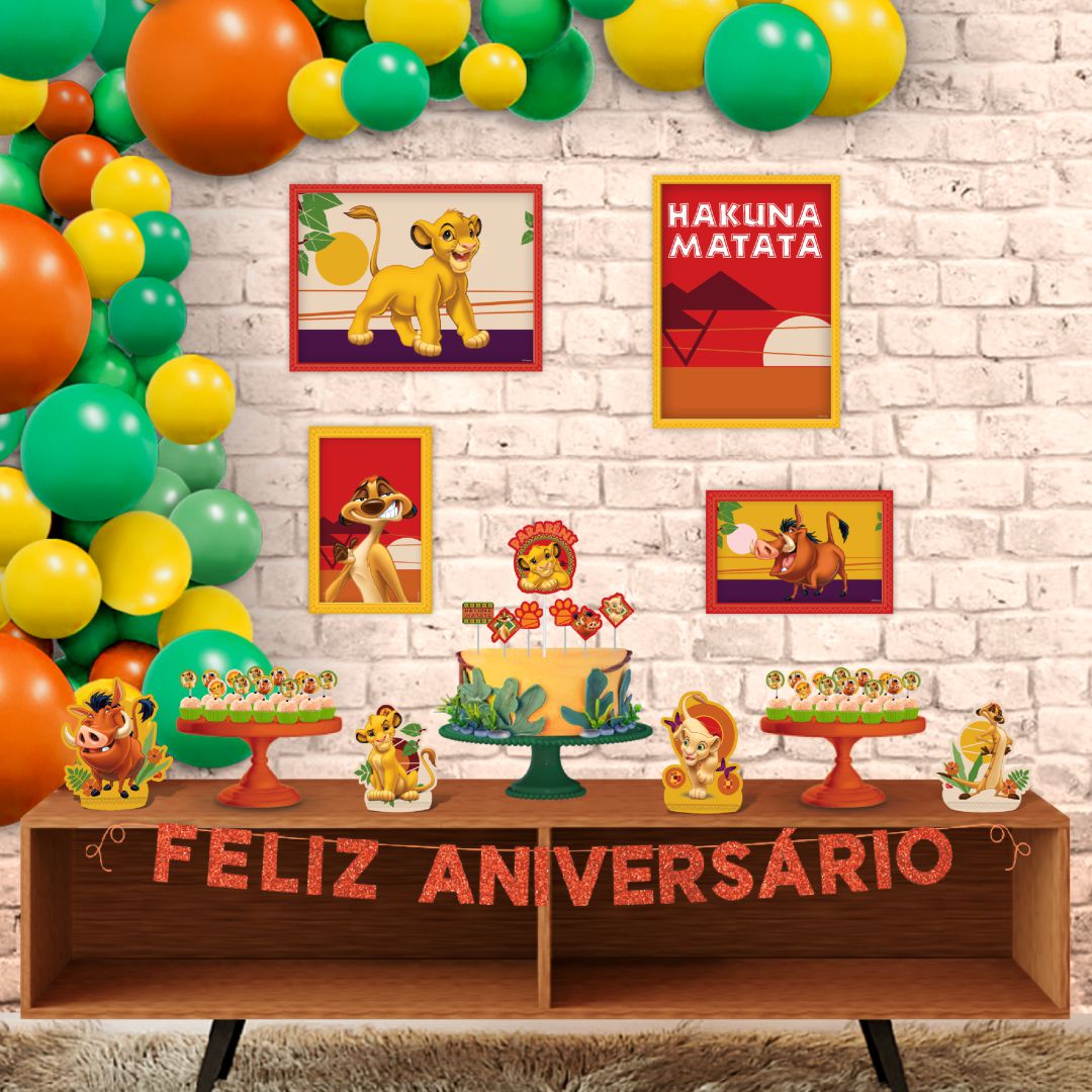 kit festa completa rei leão