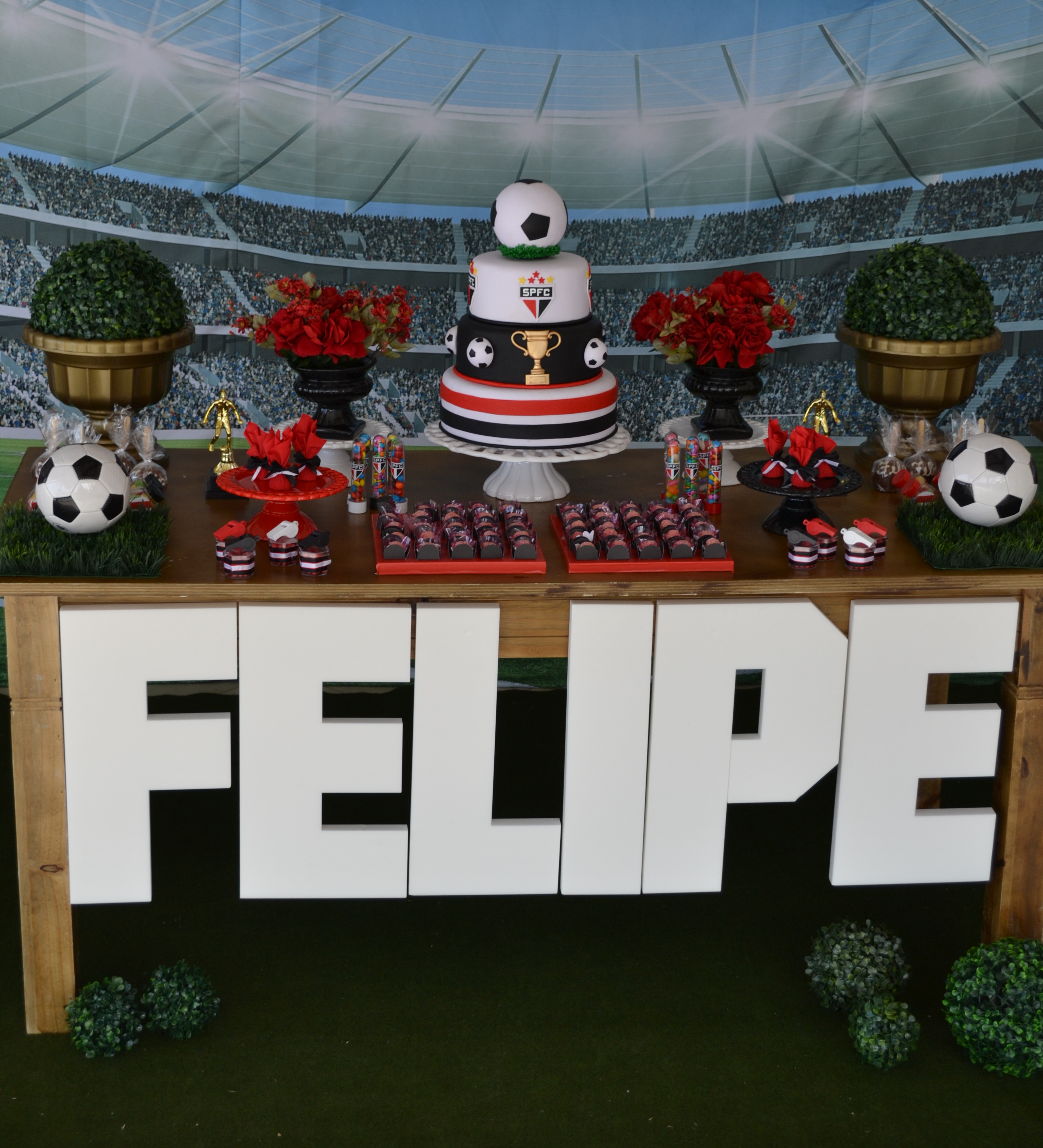 decoração são paulo fc diy