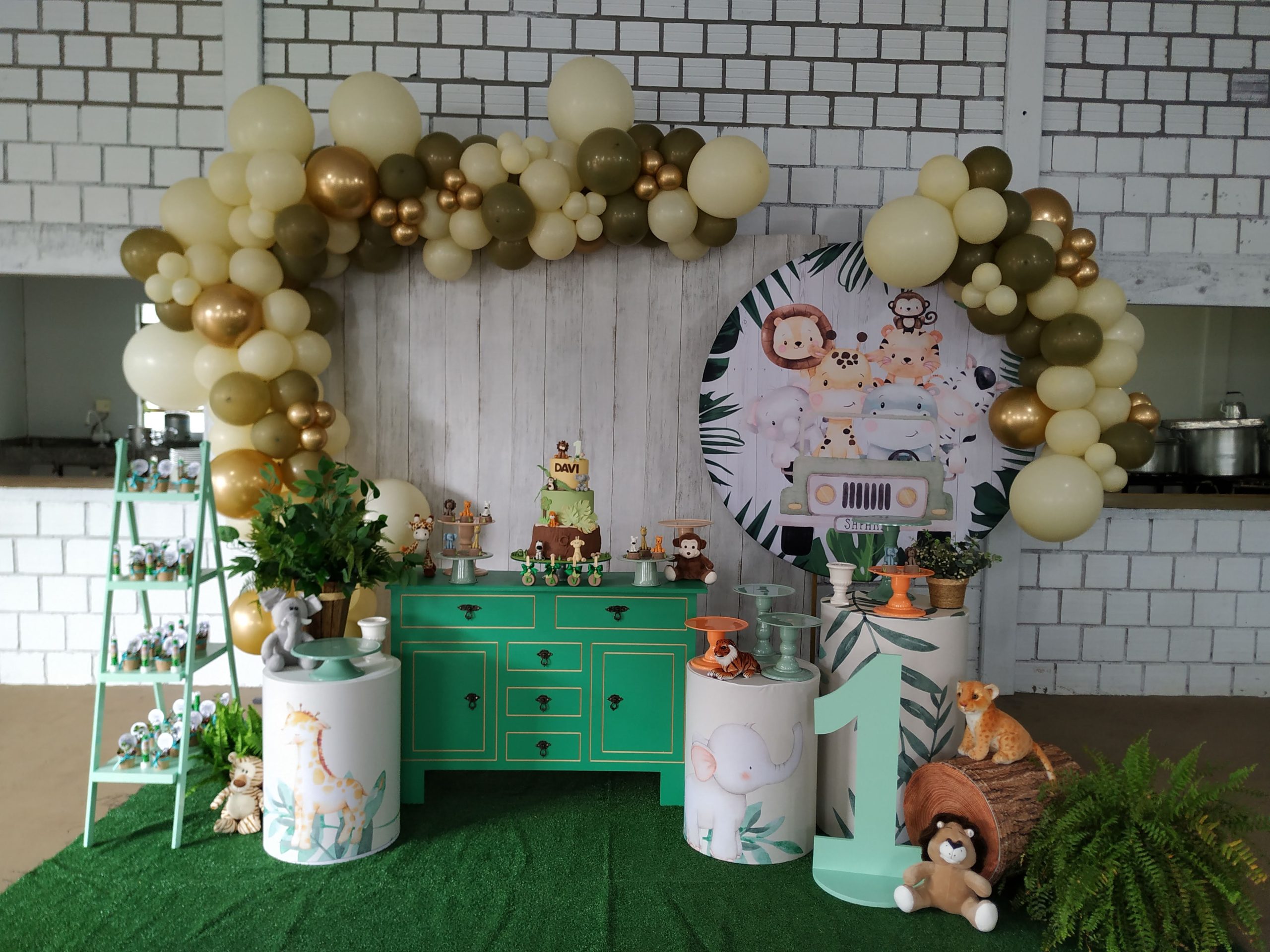 ideias criativas decoração safari festa infantil