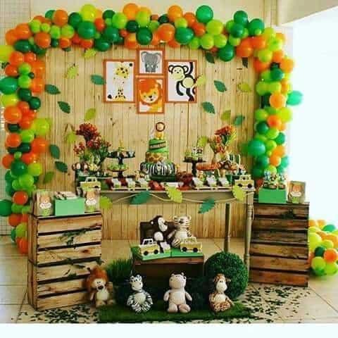 ideias criativas decoração safari festa infantil
