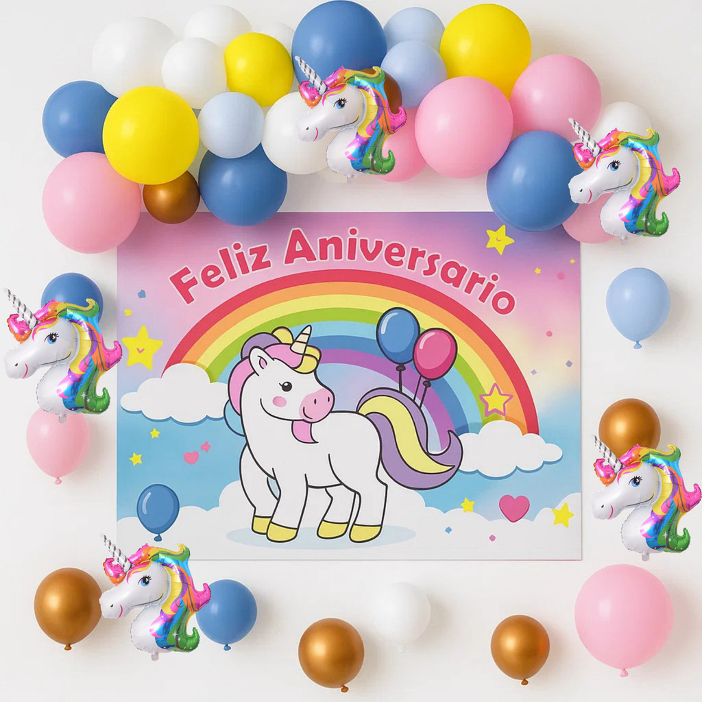 Quarto infantil decoração unicórnio