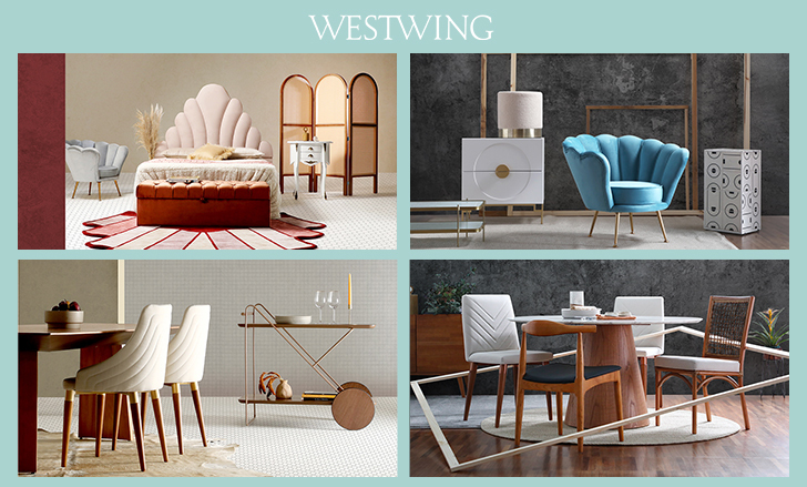 como usar vaso dourado e branco em aparador