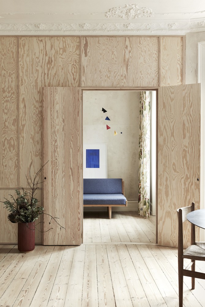 ideias decoração parede madeira moderna