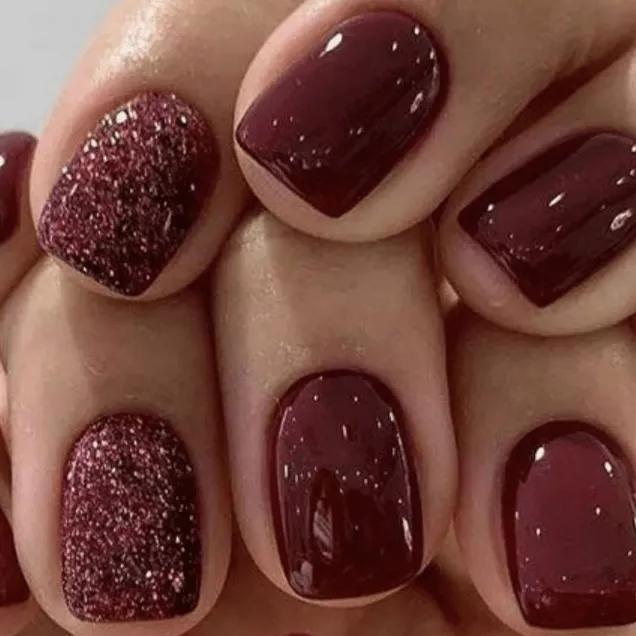 decoração em unhas curtas