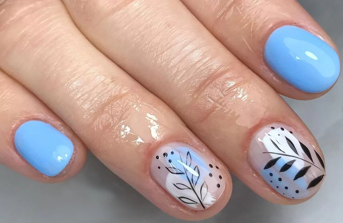 decoração em unhas curtas