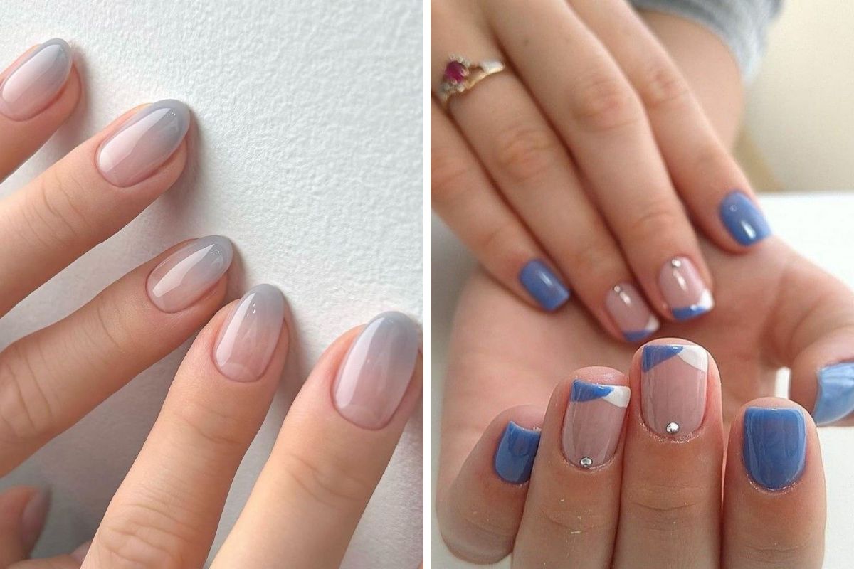 decoração em unhas curtas