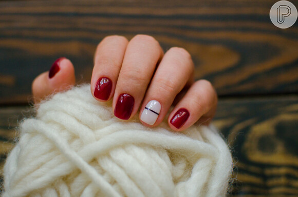decoração em unhas curtas