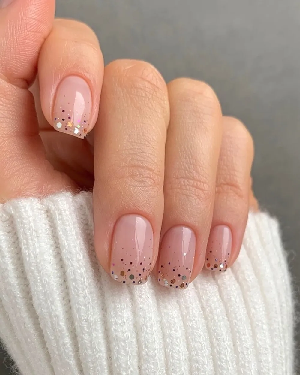 decoração em unhas curtas