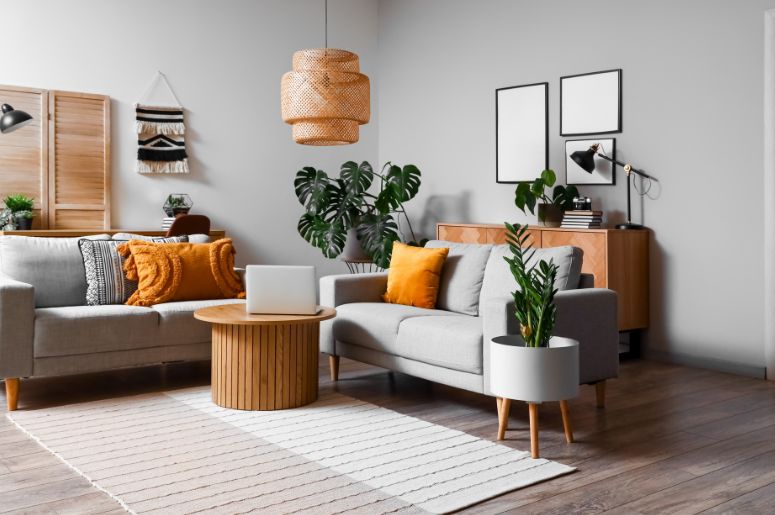 decoração escandinava sala