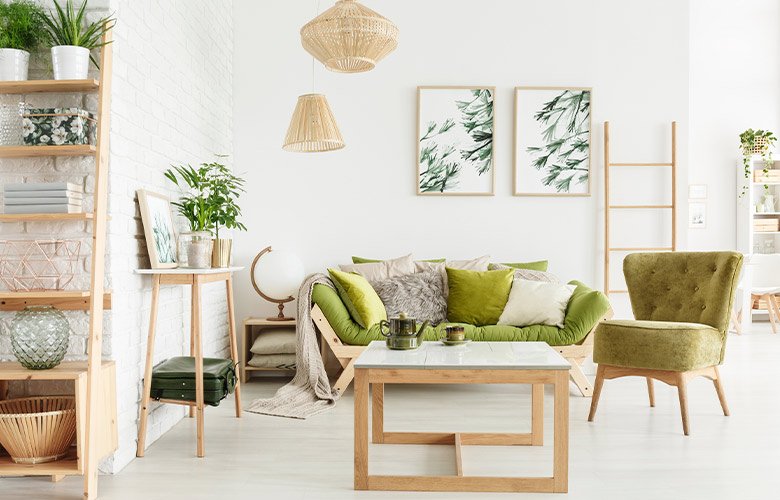 ideias de decoração escandinava para sala pequena