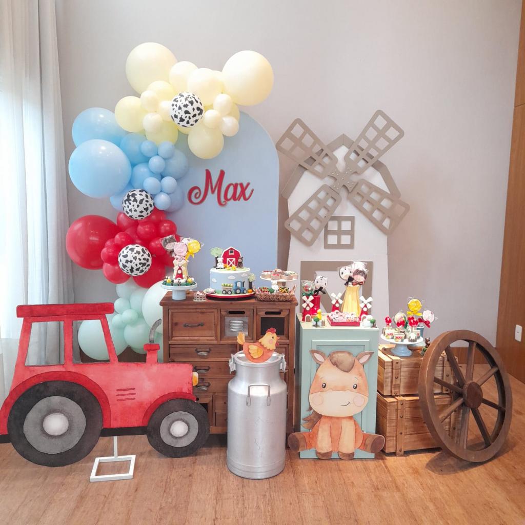 decoração fazendinha simples