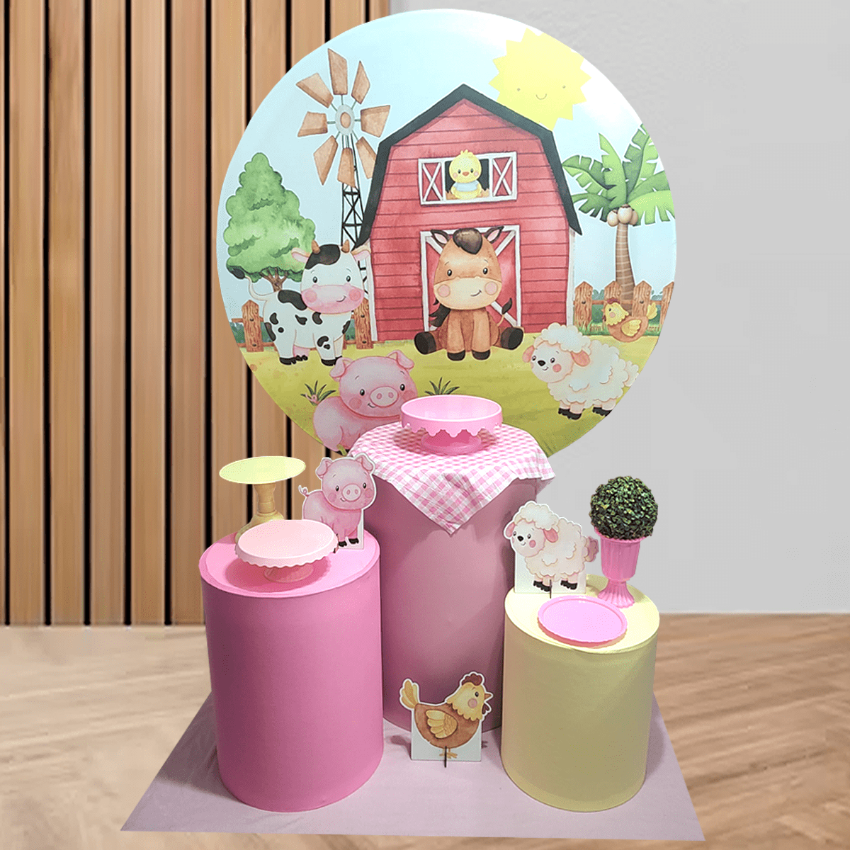 decoração fazendinha com balões