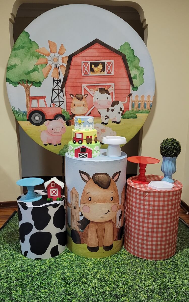 decoração fazendinha para 1 ano