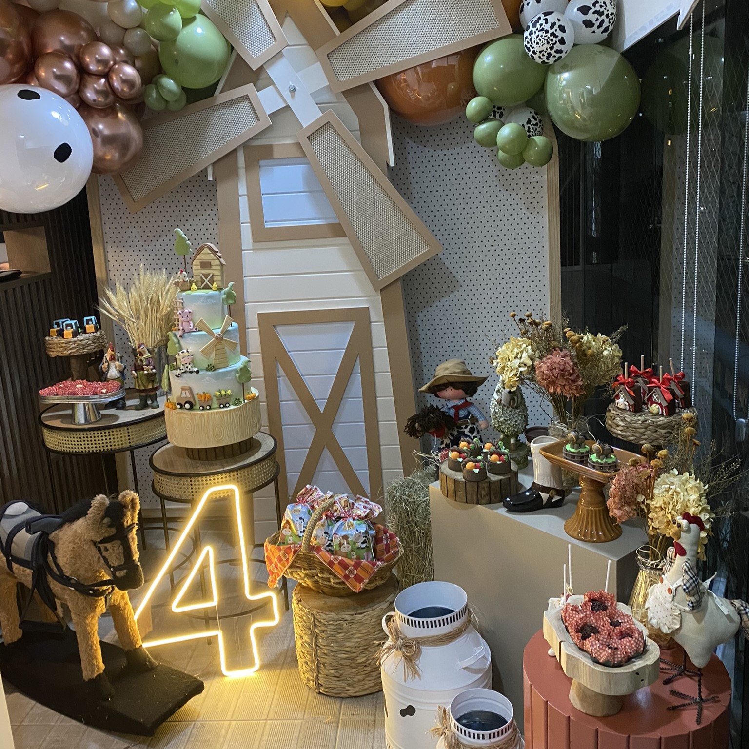 decoração fazendinha com feltro