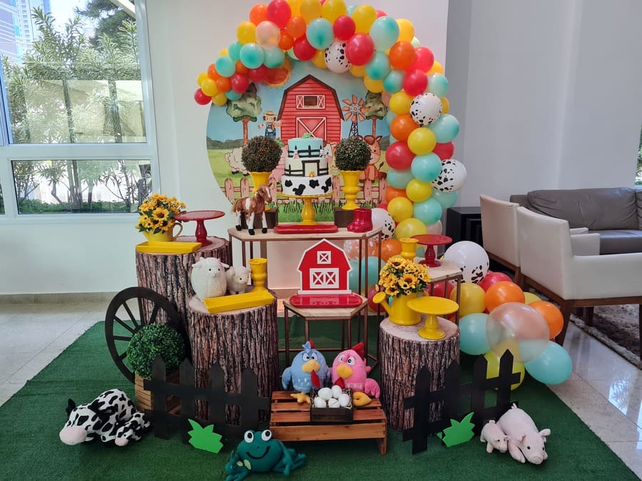 decoração fazendinha 2 anos menino
