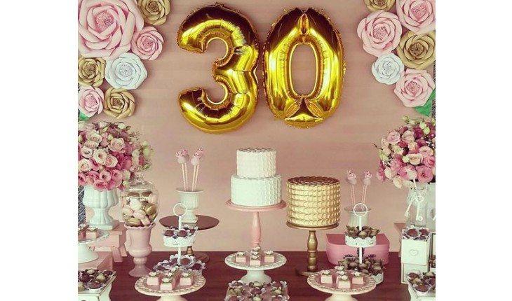 decoração festa 30 anos