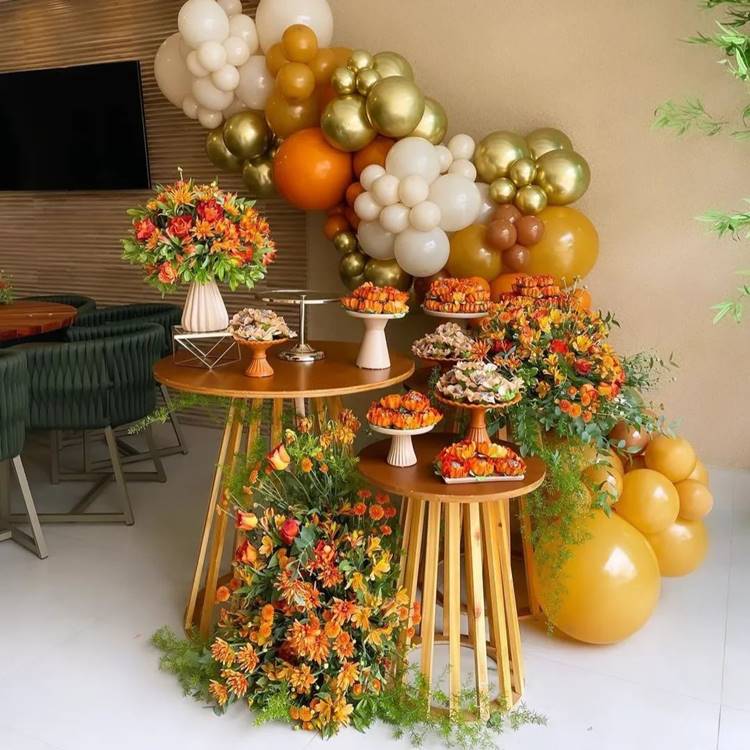 decoração 50 anos feminina elegante