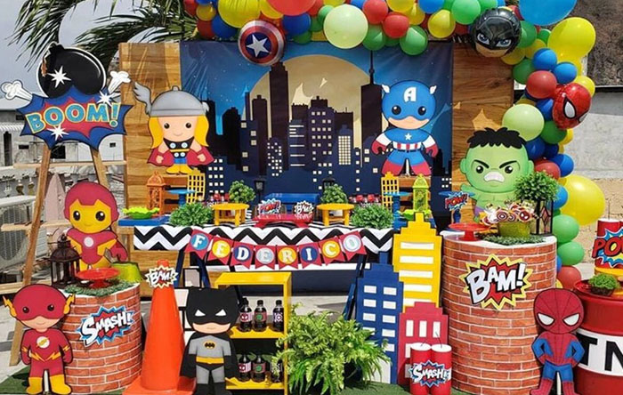 decoração festa adolescente menino