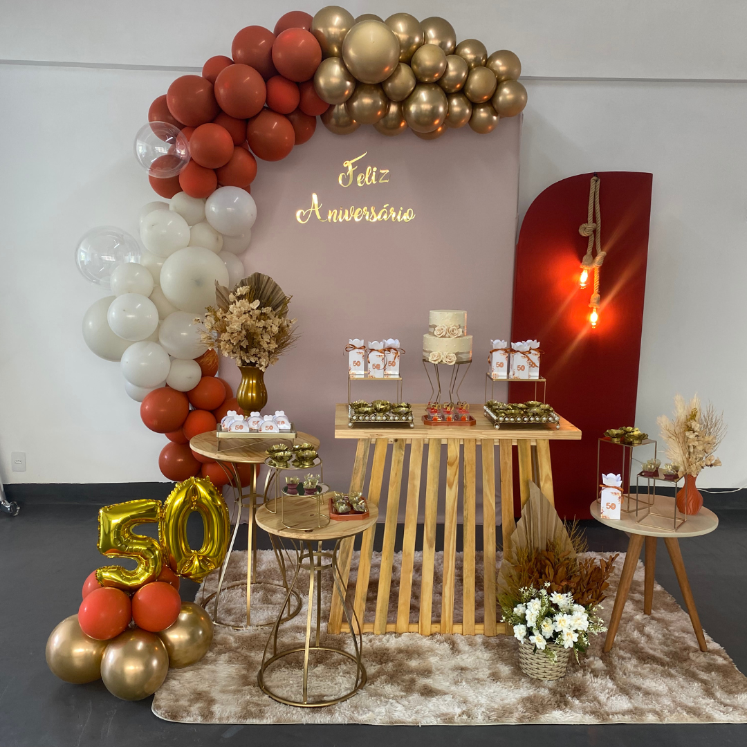 decoração de aniversário adulto elegante