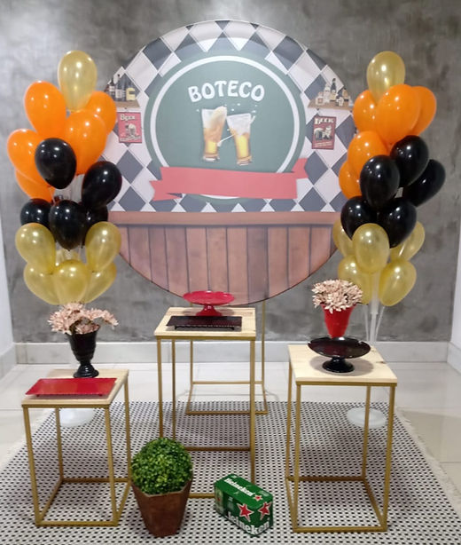 decoração festa adulta minimalista