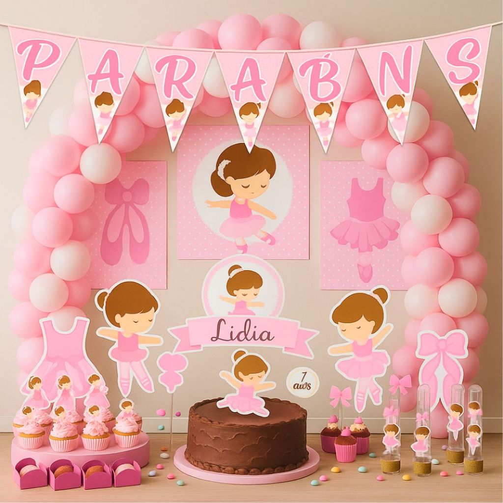 decoração festa bailarina pequena