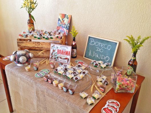 bolo fake festa boteco