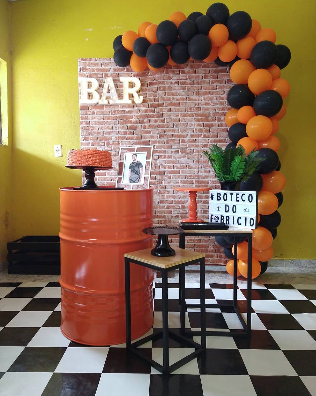 centro de mesa boteco criativo