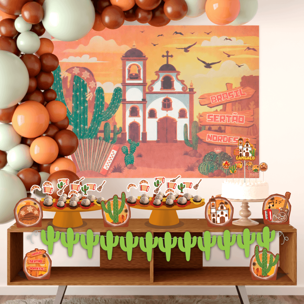 decoração festa cangaço