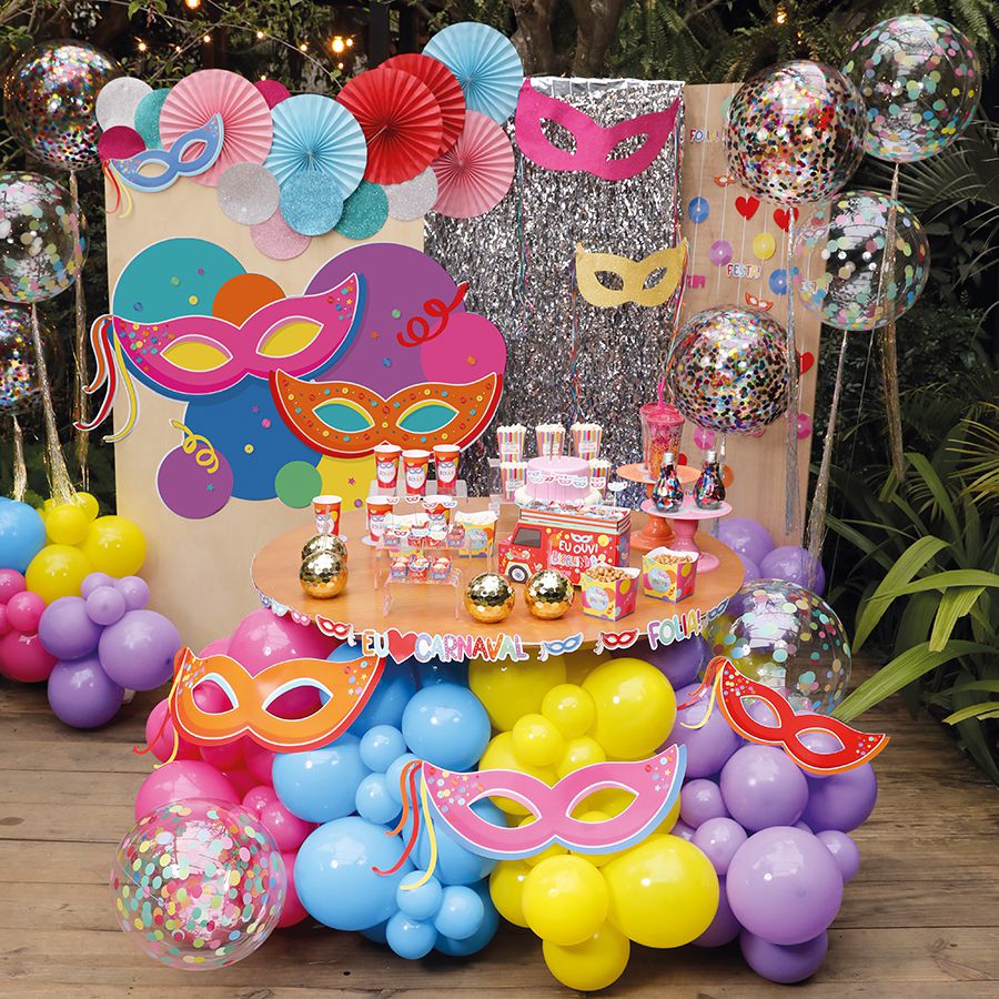 decoração festa carnaval simples