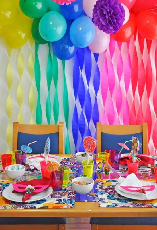 decoração festa carnaval tema tropical