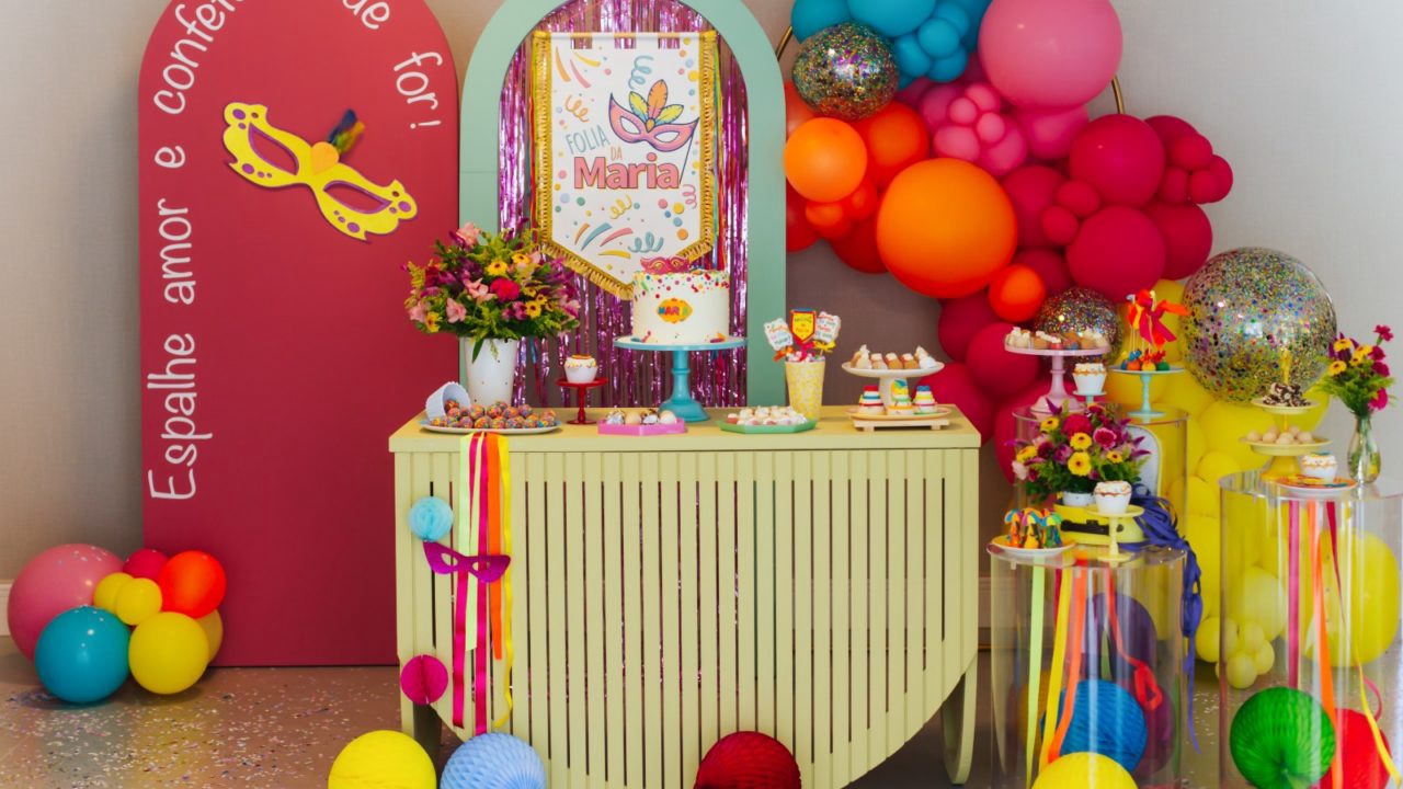cores carnaval decoração