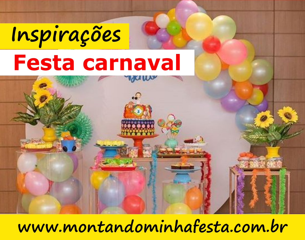 decoração festa carnaval simples