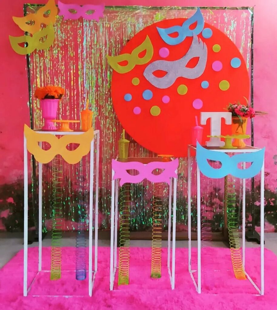 decoração festa carnaval em casa