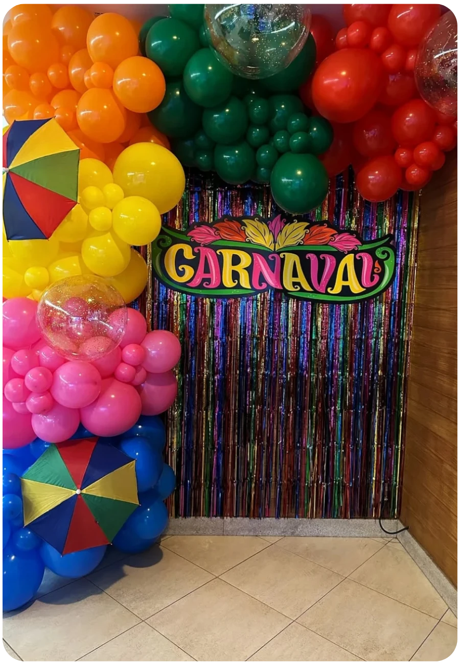 decoração festa carnaval elegante