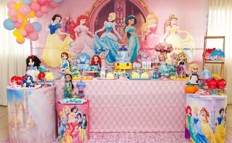 decoração festa das princesas