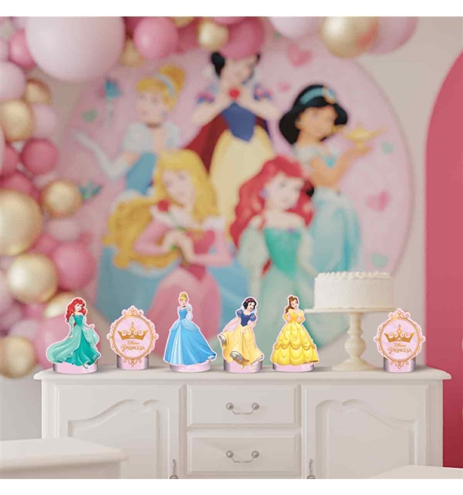 decoração festa das princesas vs festa do castelo