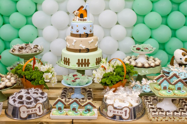 ideias criativas decoração festa cachorro