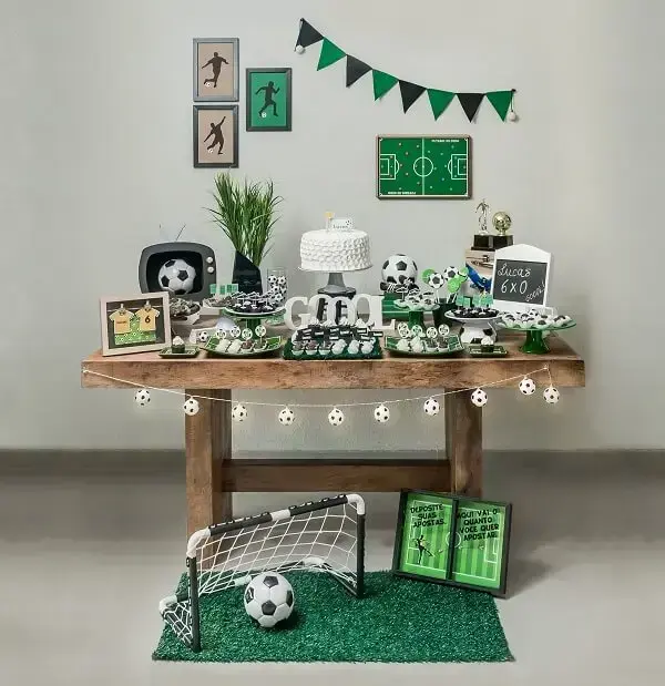 decoração festa do sport simples
