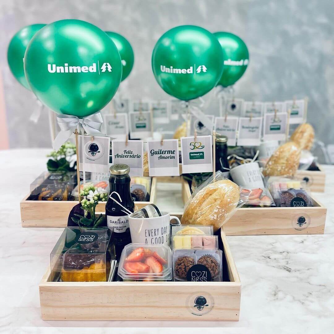 decoração festa empresa simples