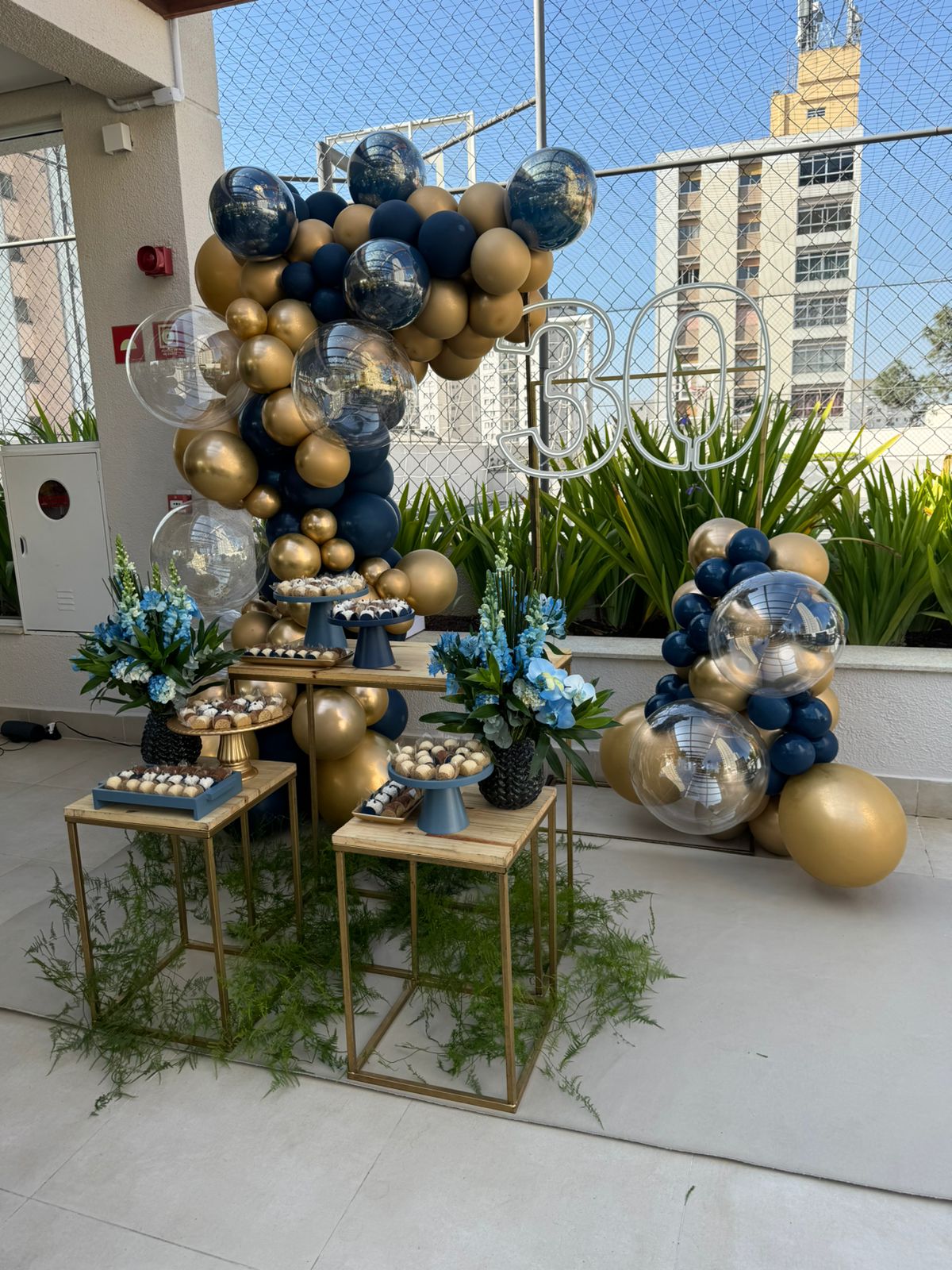 decoração festa empresa simples