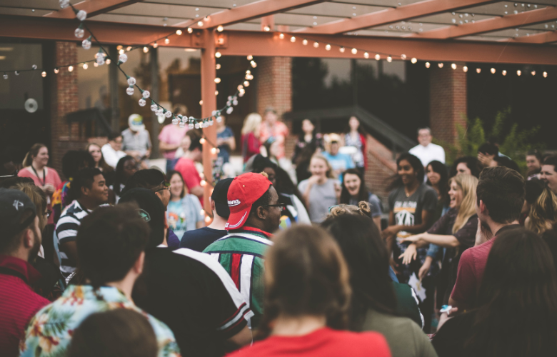 decoração festa empresa simples