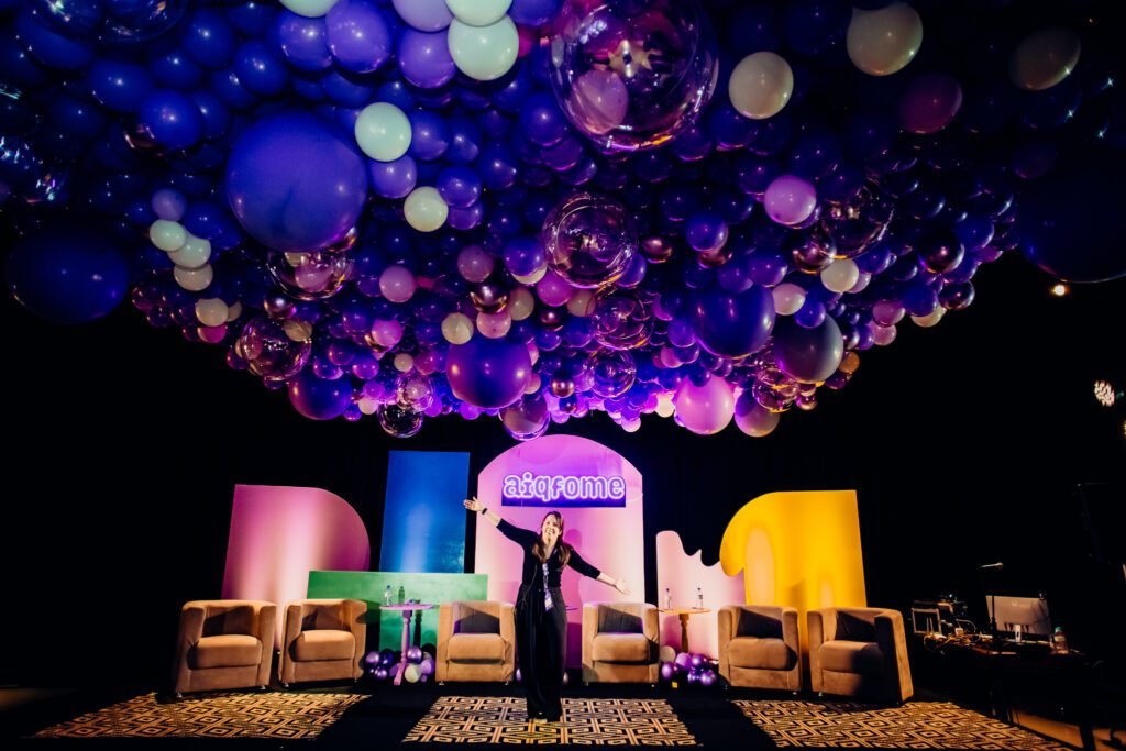 decoração festa empresa simples