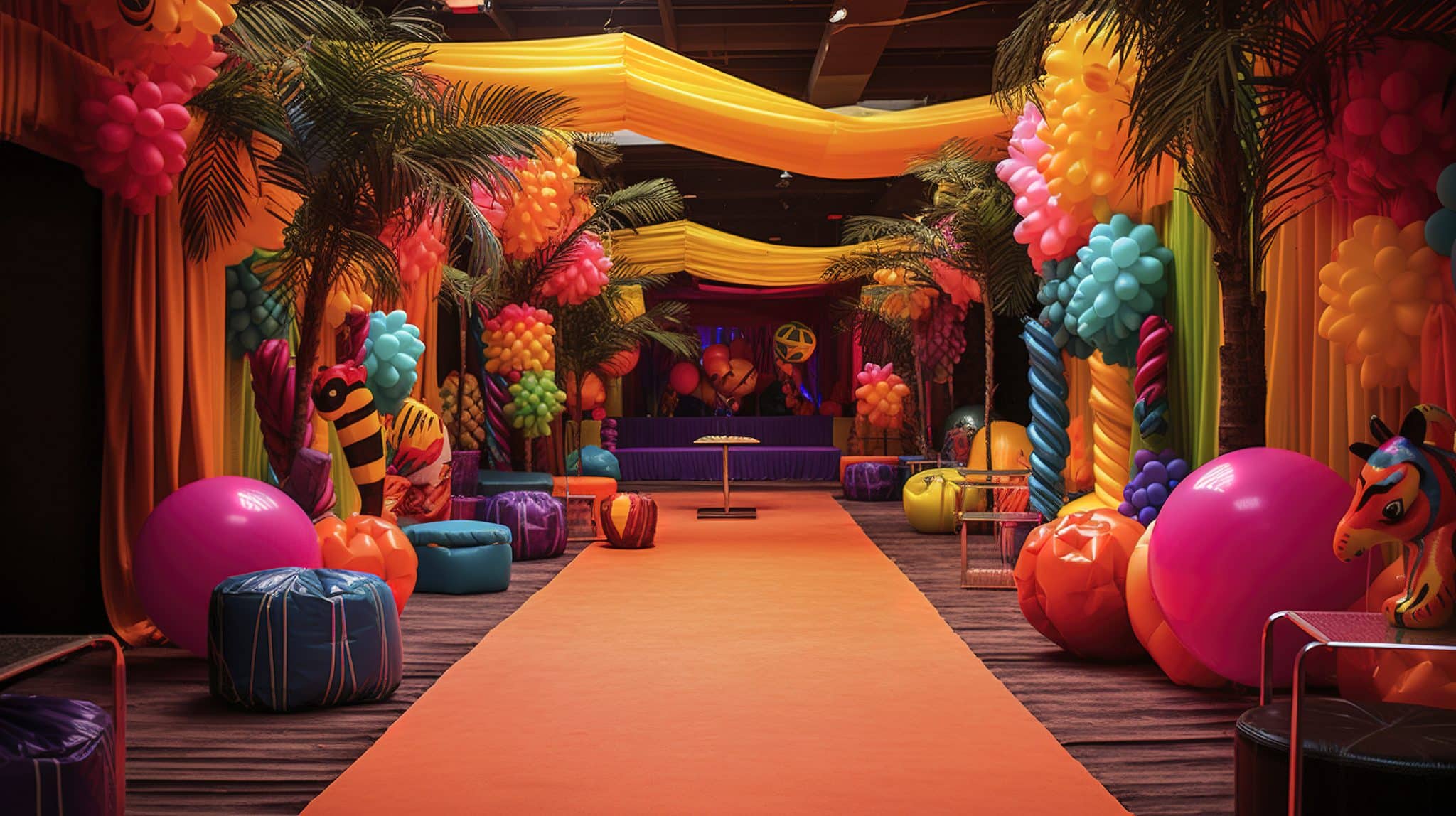 decoração festa empresa simples