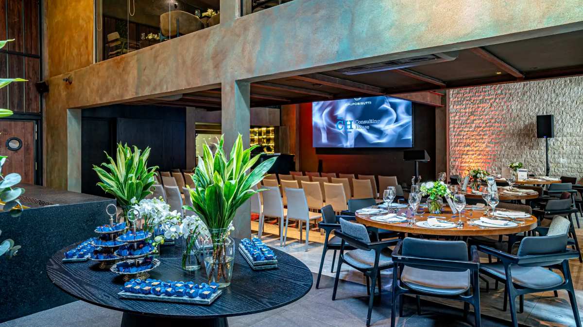 decoração festa empresa simples