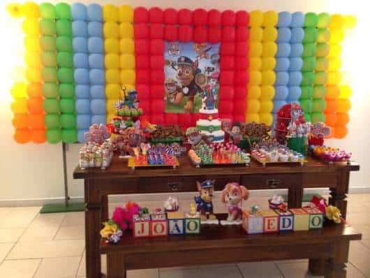 decoração festa infantil patrulha canina
