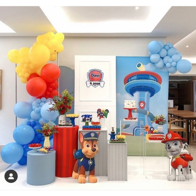decoração festa infantil patrulha canina